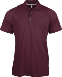 Kariban Férfi rövid ujjú galléros piké póló, Kariban KA241, Wine-XL (ka241wn-xl)