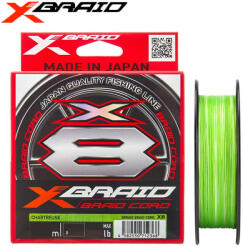 YGK X-Braid Braid Cord X8 PE#0.5 (0.117 mm) 12 lb (5, 4 kg) 150 m Chartreuse