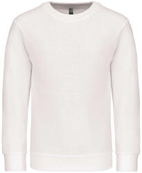 Kariban Gyermek környakas pulóver, Kariban KA475, White-8/10 (ka475wh-8-10)