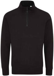 Mantis Unisex felnőtt negyedcipzáras pulóver fekete