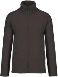 Kariban Uniszex FALCO cipzáras mikropolár pulóver, Kariban KA911, Dark Grey-S (ka911dg-s)