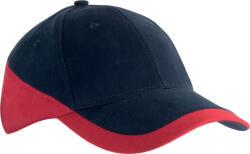 K-UP KP045 kétszínű baseball sapka, 6 paneles K-UP, Navy/Red-U (kp045nv-re-u)