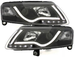 KITT Lightning D-LITE Első lámpák AUDI A6 4F 04-07 Helyzetjelző lámpával fekete - SWA13SLGXBHID (SWA13SLGXBHID)