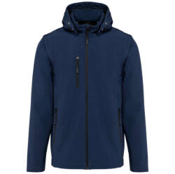 Kariban Uniszex levehető ujjú kapucnis softshell dzseki, Kariban KA422, Navy-5XL (ka422nv-5xl)