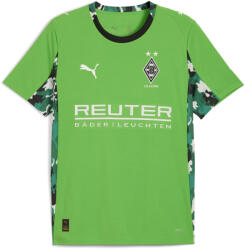 PUMA Férfi Futball Rövid Ujjú Póló Regular, Grafikus, Kerek Nyak 25/26 Auswärtstrikot fehér|zöld