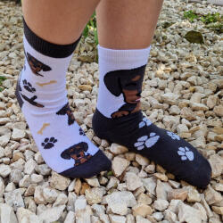 Yvonne FELEMÁS TACSKÓ KUTYÁS zokni 35-38 30001