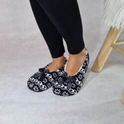 Ollike NŐI rövid MAMUSZ hópelyhes, masnis Fekete, 35-38 50016