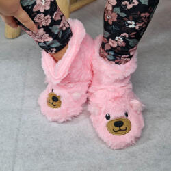 Ollike Gyerek csizmás állatmintás MAMUSZ puha talprésszel Babarózsaszín, 23-26 50424