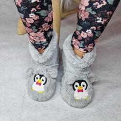 Ollike Gyerek csizmás állatmintás MAMUSZ puha talprésszel Világos szürke, 27-30 50434