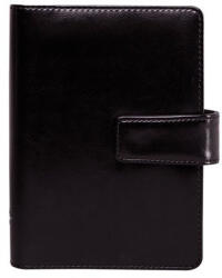 SATURNUS Kalendárium, gyűrűs, betétlapokkal, "M", műbőr, SATURNUS, "223", fekete (26SM223-003) - bestoffice