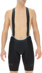 UYN Rövid kerékpáros nadrág kantárral - BIKING RACEFAST - fekete