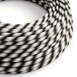 Creative Creative Cables textil lámpakábel Fényes optikai szürke Regimental Vertigo textilkábel XZ3ERM63 (XZ3ERM63)