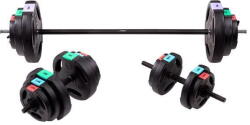 HMS Súlyzó és kézisúlyzók kompozitból szett (3 részes) - HMS SGSP60 fekete