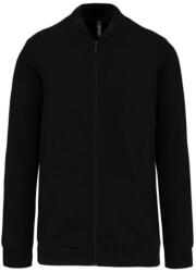 Kariban Uniszex vastag cpzáros pulóver, Kariban KA4002, Black-XS (ka4002bl-xs)