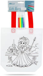  Színezhető ajándéktáska filctollal - Hercegnő, királylány