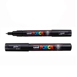uni Dekormarker 0, 7-1mm, Uni Posca PC-1M fekete - suplix