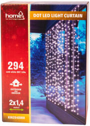  DOT LED-es fényfüggöny, 2 x 1, 4 m, hidegfehér (KIN294DWH)