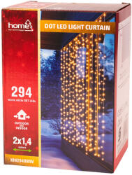 DOT LED-es fényfüggöny, 2 x 1, 4 m, melegfehér (KIN294DWW)