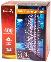 DOT LED-es fényfüggöny, 2x2m, hidegfehér (KAF400DWH)