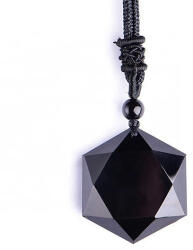  Fekete obszidián nyaklánc (EKPPR2)