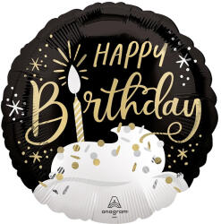 anagram Szülinapi fólia lufi 18" 45cm Happy Birthday (LUFI770500)
