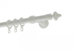 Karnisvilág Fehér műanyag végzárós rúd karnis 160 cm