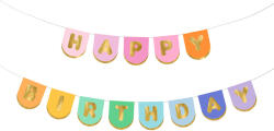 Banner Boldog születésnapot, mix, 163x12 cm (GRL116)