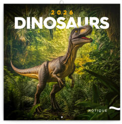 Realsystem Falinaptár képes lemeznaptár 300x300mm, Dinosaurs Realsystem 2026 (52045) - irodaszerpiac