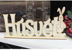  Natúr fa - Húsvét felirat talppal 16x34cm - papelito