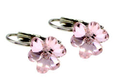 Háromszív HÁROMSZÍV fülbevaló light rose (5 éves kortól tinédzser korig) (2024102403)