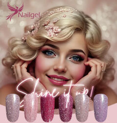  Shine It Up! gél lakk kollekció 6 db géllakkal és ajándék margarétával