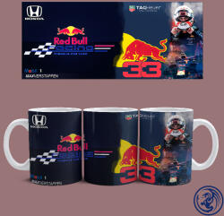 Red Bull Racing - Max Verstappen bögre (Fehér)