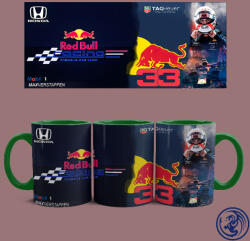 Red Bull Racing - Max Verstappen bögre (Zöld) - szupicuccok