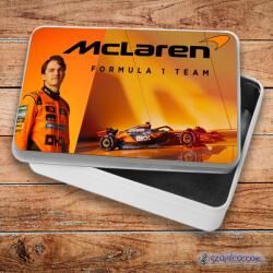  McLaren - Oscar Piastri fém szendvicsdoboz (tároló doboz)