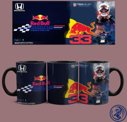 Red Bull Racing - Max Verstappen bögre (Fekete) - szupicuccok