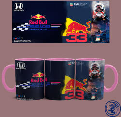 Red Bull Racing - Max Verstappen bögre (Rózsaszín) - szupicuccok