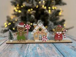 Filc mézik fa házikóval 30cm