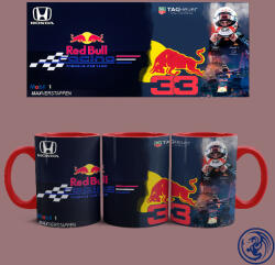 Red Bull Racing - Max Verstappen bögre (Piros) - szupicuccok