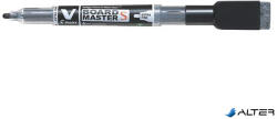 Pilot Táblamarker, törlőkupakkal, 1, 3 mm, EF, kúpos, PILOT "V-Board Master S", fekete (WBME-VS-EF-B-BG)