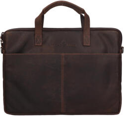 Greenwood Férfi bőr laptoptáska Greenwood Egon - sötétbarna