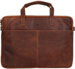 Greenwood Férfi bőr laptoptáska Greenwood Egon - világosbarna
