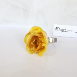 Meganflo Пръстен Жълта роза 3DeLuxe