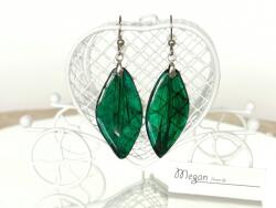Meganflo Обеци нарцис в зелено