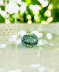 Meganflo Талисман Pandora в синьо с име