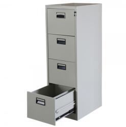 Plus Mobilier Dulap Clasificator metalic Premium pentru fise pacienti/medicale cu 4 sertare 460x620x1325 mm (LxlxH), PLUS, Neasamblat gri Clasificator metalic 4 4 50 dosare suspendabile 10 460x620x1325 10 kg (61004 Dulap arhivare