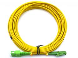 Conneu Оптични пач корди E2000/APC - SC/АPC сингъл мод, симплекс, 10м (CNFJ-E2ASCAOS2SYE3mm-10)