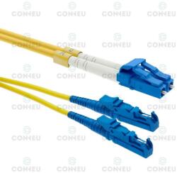 Conneu Оптични пач корди E2000/UPC - LC/UPC сингъл мод, дуплекс, 20м (CNFJ-E2LCOS2DYE3mm-20)