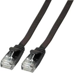 EFB Elektronik Rj45 плоска пач корда категория 6а, неекранирана u-utp pvc, черна, efb (3.0 м) (k8107sw.3)