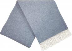 Interblanket Кашмирено Одеяло - Рибена Кост - Нежно Синьо С Ресни - 140x200 См