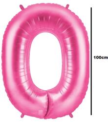 Balloons4party Balon folie cifra 0 roz 100cm